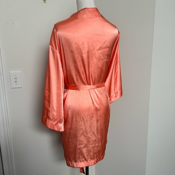 La Senza satin peachy Kimono Robe coquette SM - Picture 4 of 5
